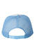 Valucap Hats VC700 Mens Foam Mesh Back Snapback Trucker Hat White/Baby Blue Flat Back