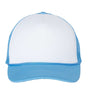 Valucap Hats Mens Foam Mesh Back Snapback Trucker Hat - White/Baby Blue