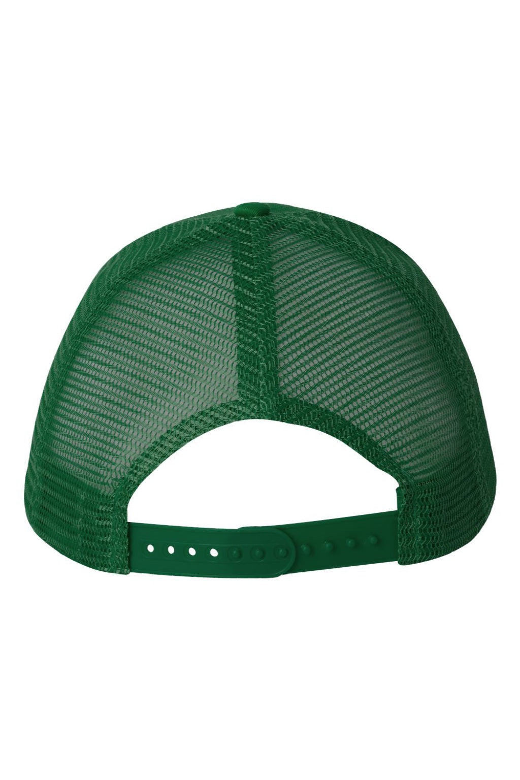 Valucap Hats VC400 Mens Mesh Back Twill Snapback Trucker Hat Kelly Green Flat Back