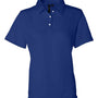 Sierra Pacific Womens Moisture Wicking Mesh Short Sleeve Polo Shirt - Royal Blue - NEW