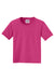 Jerzees 29B/29BR Youth Dri-Power Moisture Wicking Short Sleeve Crewneck T-Shirt Cyber Pink Flat Back