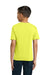 Jerzees 29B/29BR Youth Dri-Power Moisture Wicking Short Sleeve Crewneck T-Shirt Neon Yellow Model Back