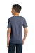 Jerzees 29B/29BR Youth Dri-Power Moisture Wicking Short Sleeve Crewneck T-Shirt Vintage Heather Navy Blue Model Back