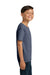 Jerzees 29B/29BR Youth Dri-Power Moisture Wicking Short Sleeve Crewneck T-Shirt Vintage Heather Navy Blue Model Side
