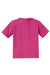 Jerzees 29B/29BR Youth Dri-Power Moisture Wicking Short Sleeve Crewneck T-Shirt Cyber Pink Flat Front