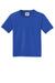 Jerzees 29B/29BR Youth Dri-Power Moisture Wicking Short Sleeve Crewneck T-Shirt Royal Blue Flat Front