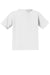 Jerzees 29B/29BR Youth Dri-Power Moisture Wicking Short Sleeve Crewneck T-Shirt White Flat Back