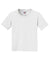 Jerzees 29B/29BR Youth Dri-Power Moisture Wicking Short Sleeve Crewneck T-Shirt White Flat Front