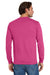 Jerzees 29LS/29LSR Mens Dri-Power Moisture Wicking Long Sleeve Crewneck T-Shirt Cyber Pink Model Back