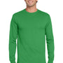 Jerzees Mens Dri-Power Moisture Wicking Long Sleeve Crewneck T-Shirt - Kelly Green
