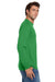Jerzees 29LS/29LSR Mens Dri-Power Moisture Wicking Long Sleeve Crewneck T-Shirt Kelly Green Model Side