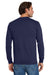 Jerzees 29LS/29LSR Mens Dri-Power Moisture Wicking Long Sleeve Crewneck T-Shirt Navy Blue Model Back