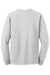 Jerzees 29LS/29LSR Mens Dri-Power Moisture Wicking Long Sleeve Crewneck T-Shirt Ash Grey Flat Back