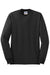 Jerzees 29LS/29LSR Mens Dri-Power Moisture Wicking Long Sleeve Crewneck T-Shirt Black Flat Front