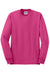 Jerzees 29LS/29LSR Mens Dri-Power Moisture Wicking Long Sleeve Crewneck T-Shirt Cyber Pink Flat Front