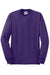 Jerzees 29LS/29LSR Mens Dri-Power Moisture Wicking Long Sleeve Crewneck T-Shirt Deep Purple Flat Front
