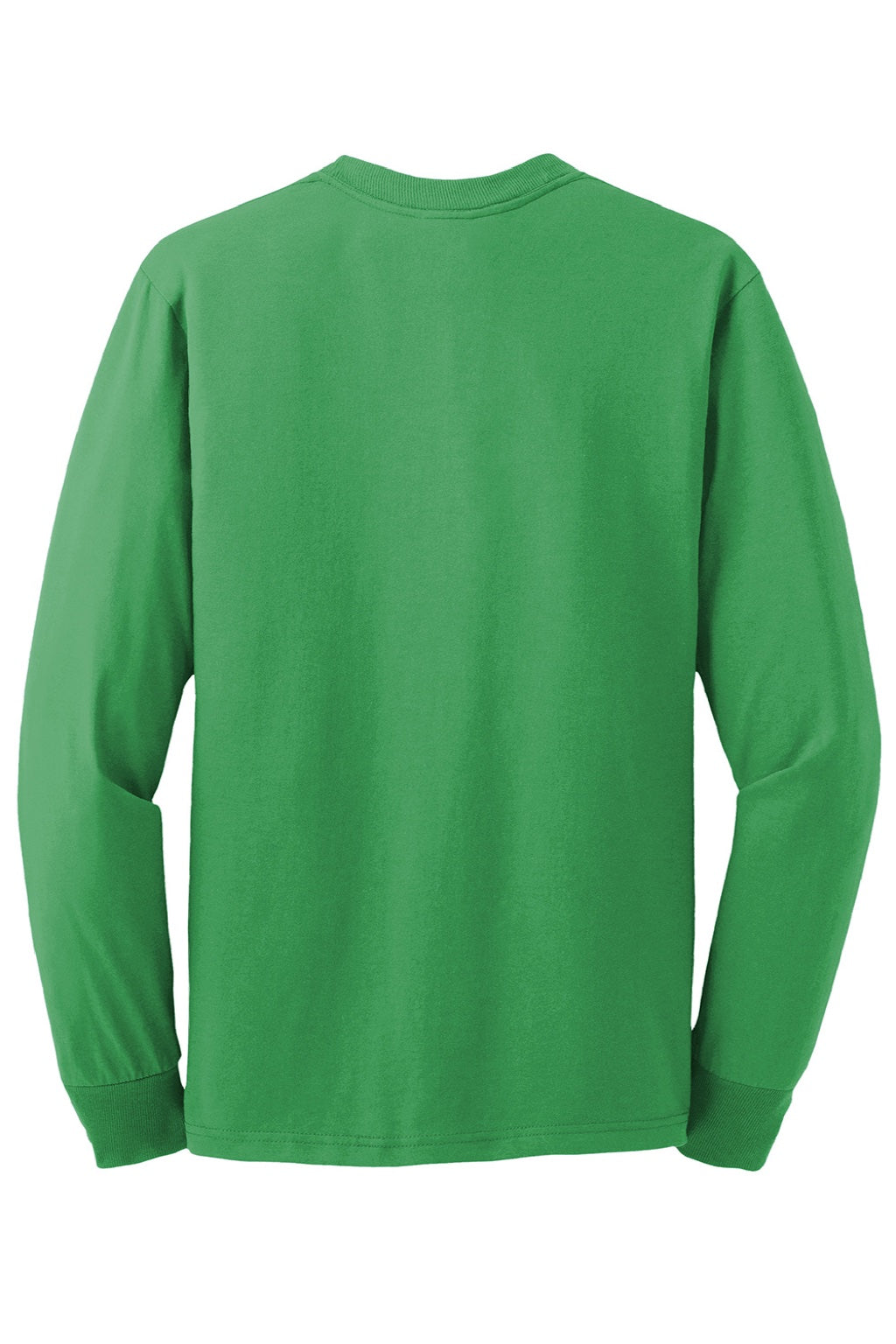Jerzees 29LS/29LSR Mens Dri-Power Moisture Wicking Long Sleeve Crewneck T-Shirt Kelly Green Flat Back