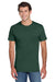 Jerzees 29MP/29MPR Mens Dri-Power Moisture Wicking Short Sleeve Crewneck T-Shirt w/ Pocket Forest Green Model Front
