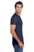 Jerzees 29MP/29MPR Mens Dri-Power Moisture Wicking Short Sleeve Crewneck T-Shirt w/ Pocket Navy Blue Model Side