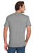 Jerzees 29MP/29MPR Mens Dri-Power Moisture Wicking Short Sleeve Crewneck T-Shirt w/ Pocket Oxford Grey Model Back