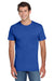 Jerzees 29MP/29MPR Mens Dri-Power Moisture Wicking Short Sleeve Crewneck T-Shirt w/ Pocket Royal Blue Model Front