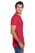 Jerzees 29MP/29MPR Mens Dri-Power Moisture Wicking Short Sleeve Crewneck T-Shirt w/ Pocket True Red Model Side