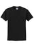 Jerzees 29MP/29MPR Mens Dri-Power Moisture Wicking Short Sleeve Crewneck T-Shirt w/ Pocket Black Flat Front