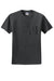 Jerzees 29MP/29MPR Mens Dri-Power Moisture Wicking Short Sleeve Crewneck T-Shirt w/ Pocket Heather Black Flat Front