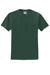 Jerzees 29MP/29MPR Mens Dri-Power Moisture Wicking Short Sleeve Crewneck T-Shirt w/ Pocket Forest Green Flat Front