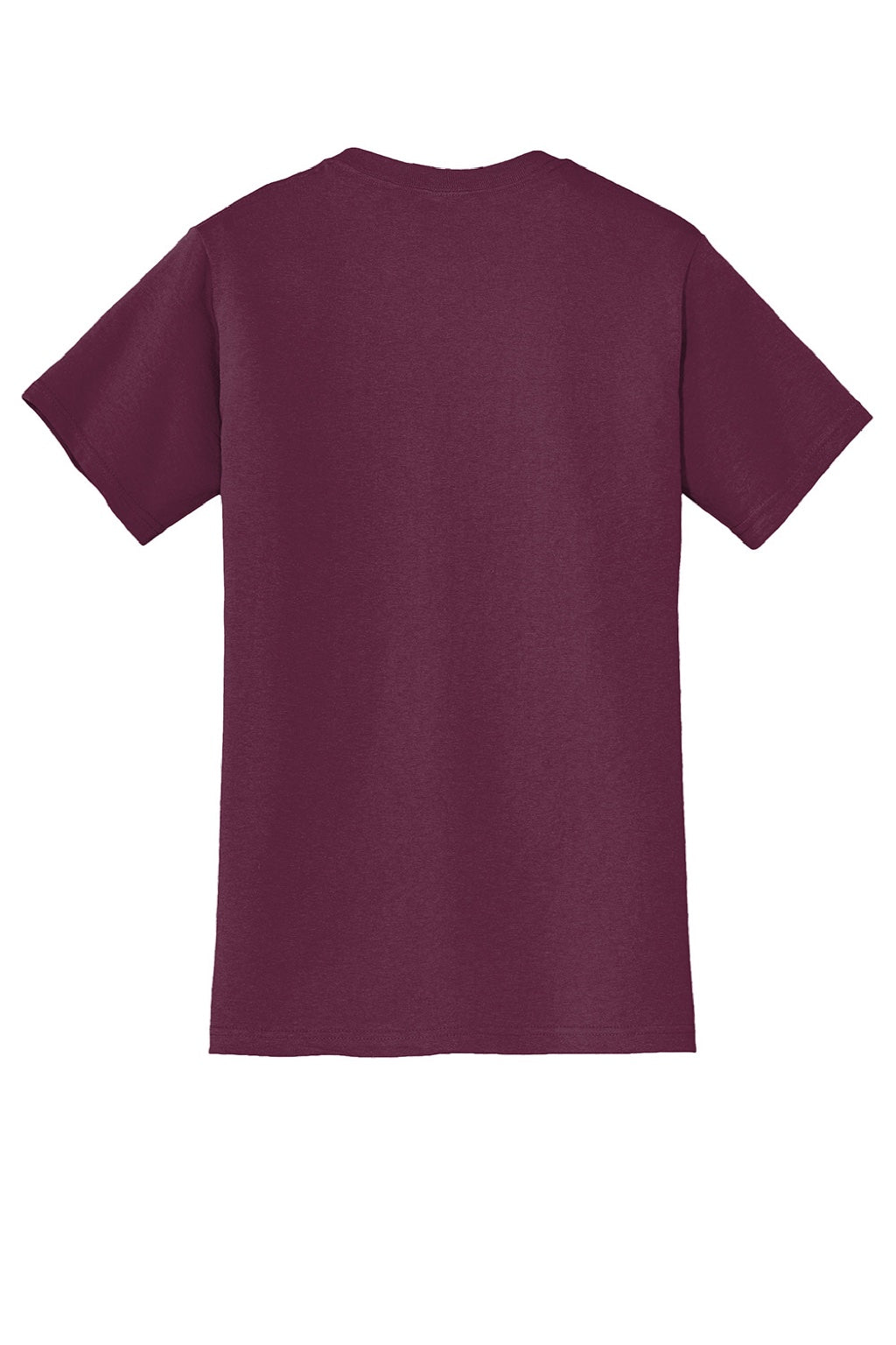 Jerzees 29MP/29MPR Mens Dri-Power Moisture Wicking Short Sleeve Crewneck T-Shirt w/ Pocket Maroon Flat Back