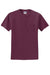 Jerzees 29MP/29MPR Mens Dri-Power Moisture Wicking Short Sleeve Crewneck T-Shirt w/ Pocket Maroon Flat Front