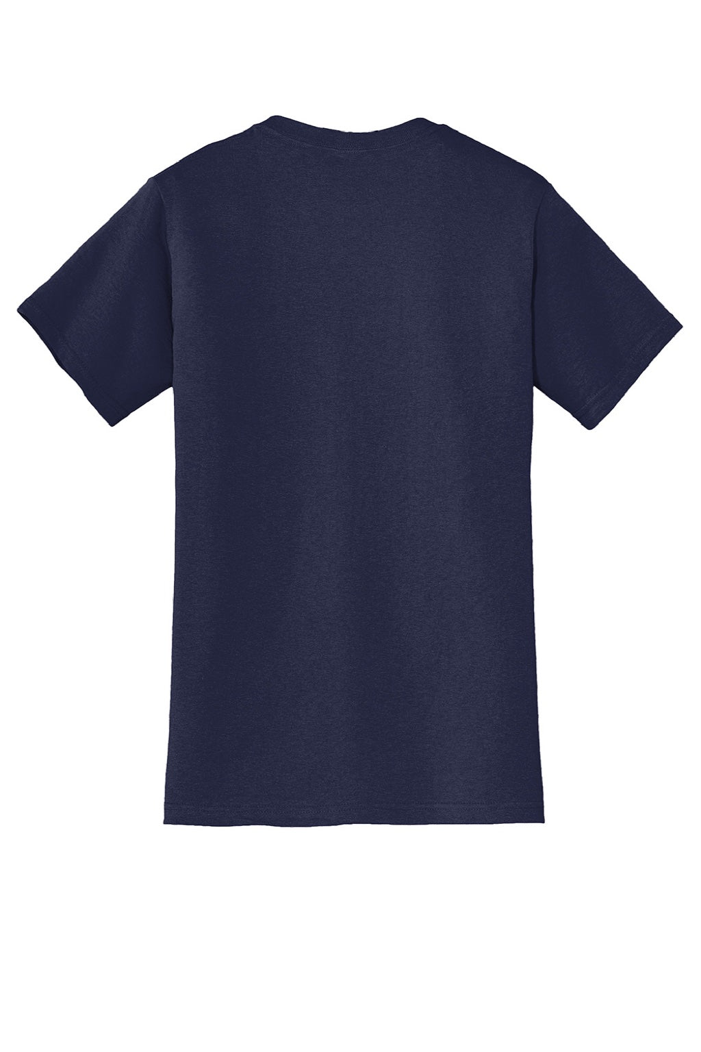 Jerzees 29MP/29MPR Mens Dri-Power Moisture Wicking Short Sleeve Crewneck T-Shirt w/ Pocket Navy Blue Flat Back
