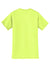 Jerzees 29MP/29MPR Mens Dri-Power Moisture Wicking Short Sleeve Crewneck T-Shirt w/ Pocket Safety Green Flat Back