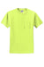 Jerzees 29MP/29MPR Mens Dri-Power Moisture Wicking Short Sleeve Crewneck T-Shirt w/ Pocket Safety Green Flat Front