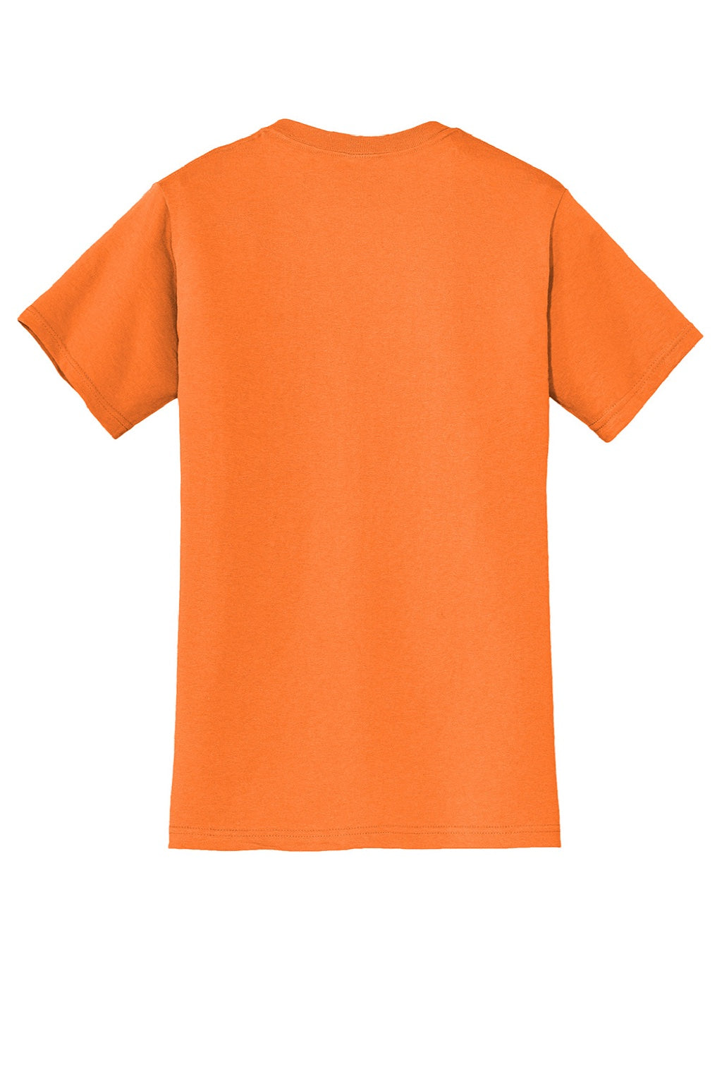 Jerzees 29MP/29MPR Mens Dri-Power Moisture Wicking Short Sleeve Crewneck T-Shirt w/ Pocket Safety Orange Flat Back