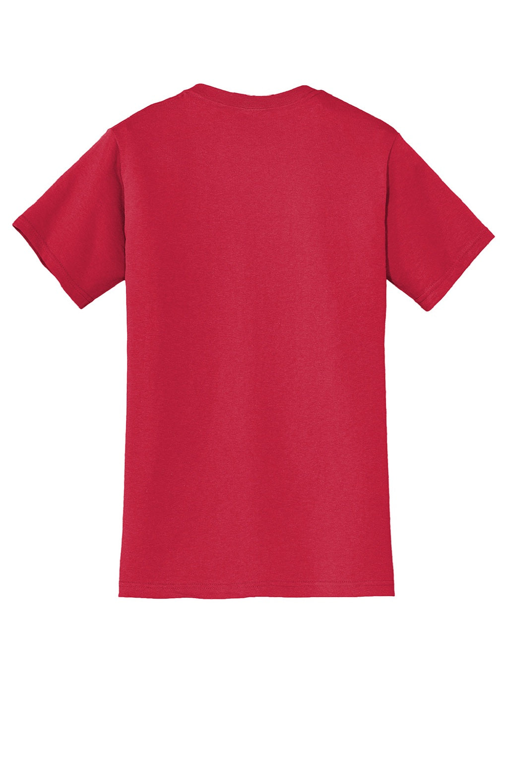 Jerzees 29MP/29MPR Mens Dri-Power Moisture Wicking Short Sleeve Crewneck T-Shirt w/ Pocket True Red Flat Back