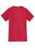 Jerzees 29MP/29MPR Mens Dri-Power Moisture Wicking Short Sleeve Crewneck T-Shirt w/ Pocket True Red Flat Back
