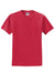 Jerzees 29MP/29MPR Mens Dri-Power Moisture Wicking Short Sleeve Crewneck T-Shirt w/ Pocket True Red Flat Front