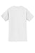 Jerzees 29MP/29MPR Mens Dri-Power Moisture Wicking Short Sleeve Crewneck T-Shirt w/ Pocket White Flat Back