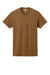 Jerzees 29M/29MR/29MT Mens Dri-Power Moisture Wicking Short Sleeve Crewneck T-Shirt Golden Pecan Brown Flat Front