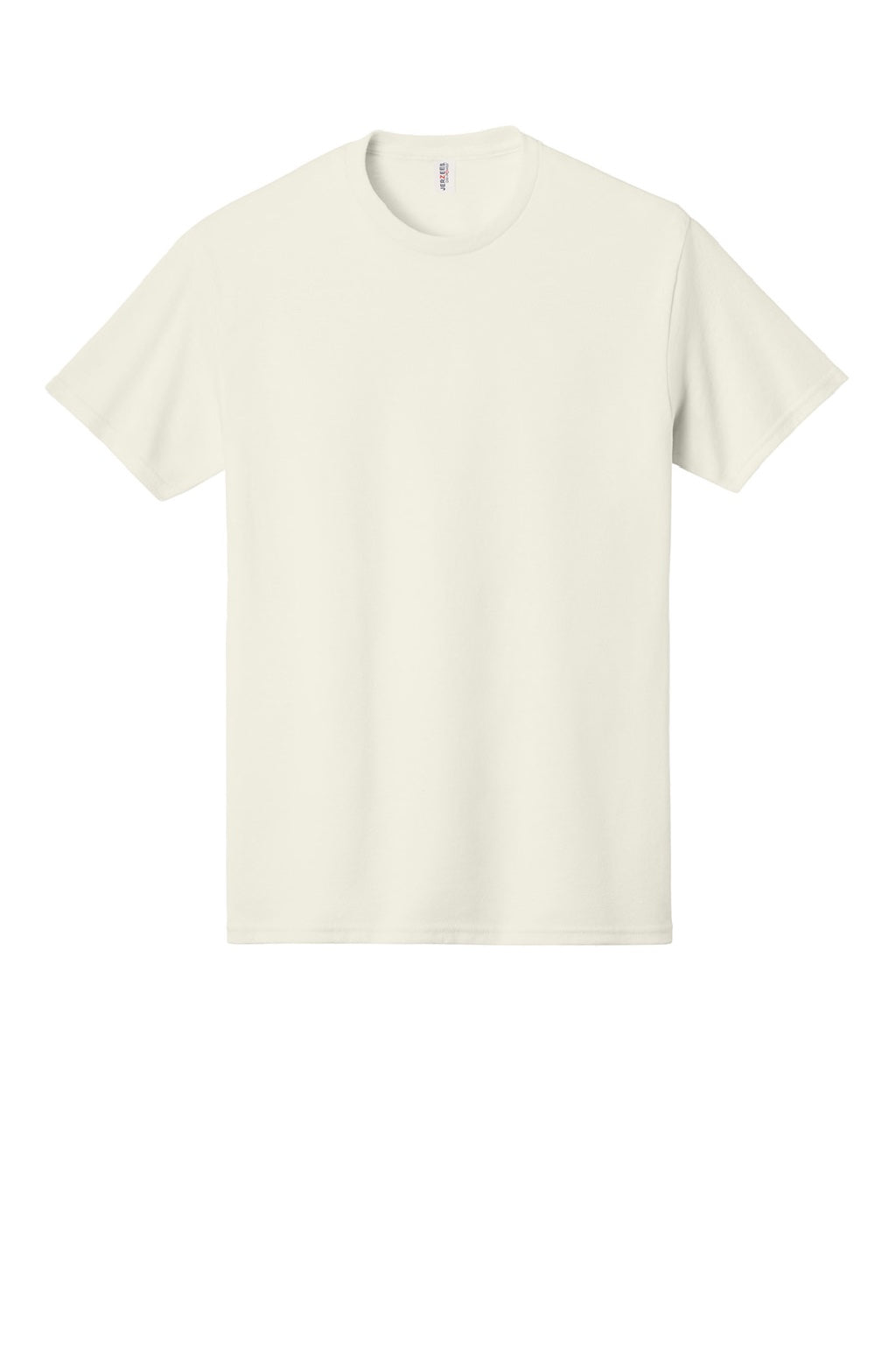 Jerzees 29M/29MR/29MT Mens Dri-Power Moisture Wicking Short Sleeve Crewneck T-Shirt Heather Sweet Cream Flat Front