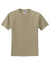 Jerzees 29M/29MR/29MT Mens Dri-Power Moisture Wicking Short Sleeve Crewneck T-Shirt Khaki Brown Flat Front