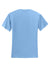 Jerzees 29M/29MR/29MT Mens Dri-Power Moisture Wicking Short Sleeve Crewneck T-Shirt Light Blue Flat Back
