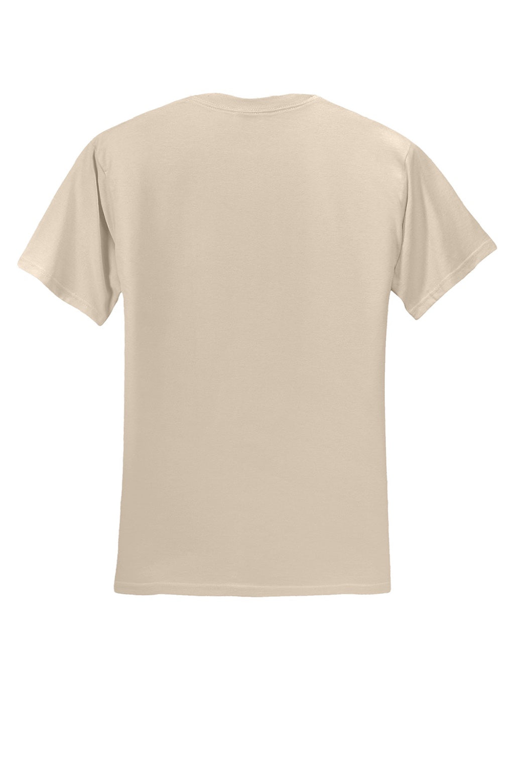 Jerzees 29M/29MR/29MT Mens Dri-Power Moisture Wicking Short Sleeve Crewneck T-Shirt Sandstone Brown Flat Back