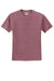 Jerzees 29M/29MR/29MT Mens Dri-Power Moisture Wicking Short Sleeve Crewneck T-Shirt Vintage Heather Maroon Flat Front