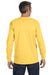 Jerzees 29LS/29LSR Mens Dri-Power Moisture Wicking Long Sleeve Crewneck T-Shirt Island Yellow Model Back