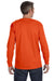 Jerzees 29LS/29LSR Mens Dri-Power Moisture Wicking Long Sleeve Crewneck T-Shirt Burnt Orange Model Back