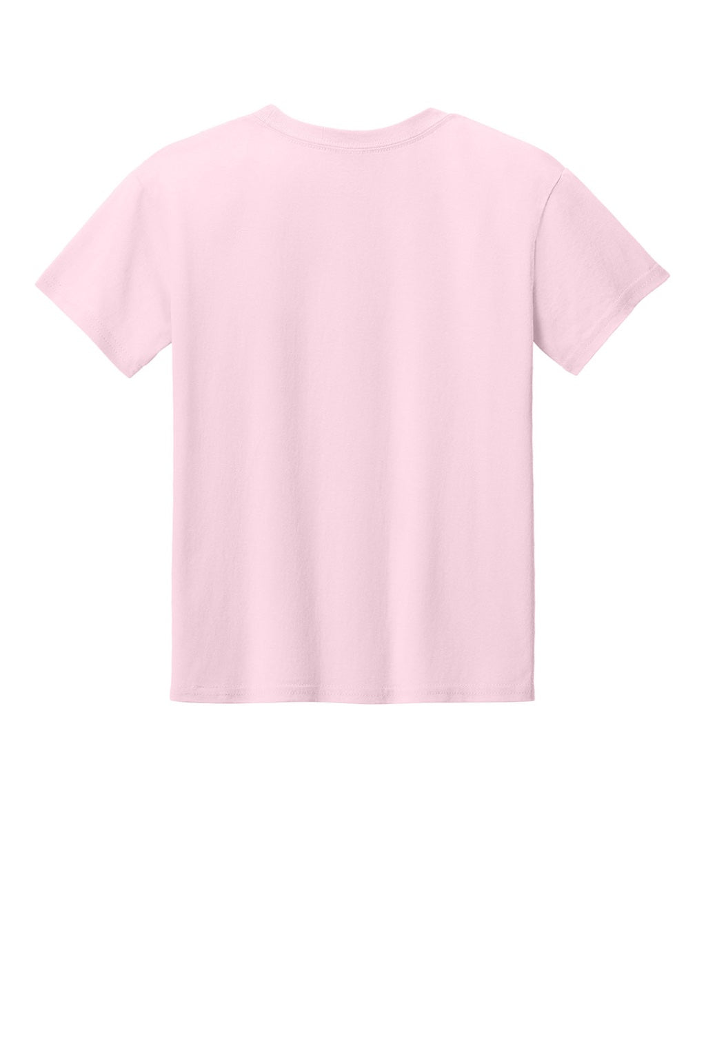 Gildan 3000B Womens Short Sleeve Crewneck T-Shirt Light Pink Flat Back