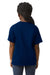 Gildan 3000B Womens Short Sleeve Crewneck T-Shirt Navy Blue Model Back
