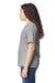 Gildan 3000B Womens Short Sleeve Crewneck T-Shirt Sport Grey Model Side